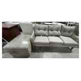 Woven Composite Patio Sofa & Table.