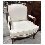 Clean Upholstered Mahogany Side Chair.