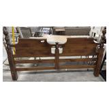 Mid Century Pine Headboard.