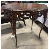 Louis XV Style Carved Walnut Side Table.