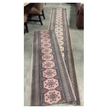 Hand-Knotted Afghan Tribal Runner Rugs.