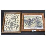 2 Framed Black Americana Prints.