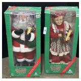 Mr. & Mrs. Claus Christmas Figures.