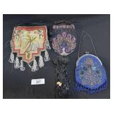 Vintage Seed Bead & Embroidered Handbags.