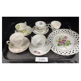 Floral Teacups & Dishes.