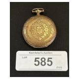 14K Gold Elgin Engraved Pocket Watch.