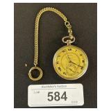 Illinois Open Faced Menï¿½s Engraved Pocket Watch.