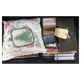 Lockbox, Advertising Rulers, Pillow.