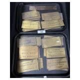 Brass Commemorative Plaque Plates.