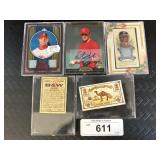 Baseball Jersey & Autograph Cards, Camel Cash.