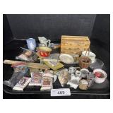 Small Ceramic Vases & Cups, Trinkets.