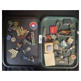 Patches, Metals, Lighters, Costume Jewelry.