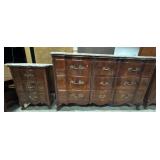 French Provincial Style Marble Top, Serpentine