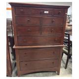 Very Nice Inlayed Mahogany Chest Of Drawers.:
