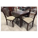 Starburst Pattern Inlayed Walnut Dining Table &