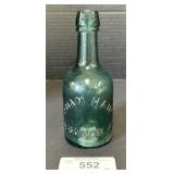 Adam Hain Lebanon Pa Squat Glass Bottle.