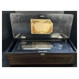 10 Air Columbia Swiss Cylinder Inlaid Music Box.