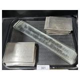 Metal & Glass Commemorative Plaque Plates.