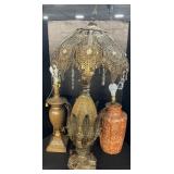 3 Lamps, Loevski & Loevski Style. Tallest approx