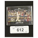 Topps 2007 Autographed Derek Jeter Baseball Card.
