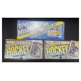 3 Boxes Of NOS Hockey Trading Cards.
