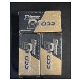 3 Boxes Of Blazer Brass Ammunition.
