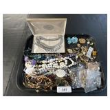 Costume Jewelry, Necklaces, Earrings, Hat Pins.