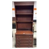 Nice Maple Bookshelf & Filing Cabinet.