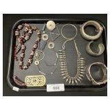 Native American Sterling Silver, Bone.