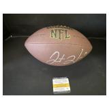 Justin Herbert Autographed Football.