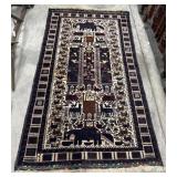 COOL Hand Knotted Afghan Pictorial Tribal Rug.
