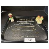 Costume Jewelry, S&P Shakers.