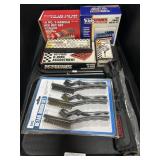 Hex Key Bits, Wire Brushes, Wrenches.