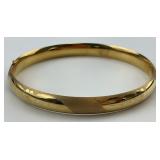14KT Gold Floral Bangle.