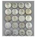 20 80% Silver Canadian Dollars.