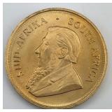 Fine Gold South Africa Krugerrand 1 Oz Coin.
