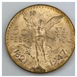 Fine Gold Mexican 50 Pesos Centenario.