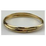 14KT Gold & Diamond Bangle.