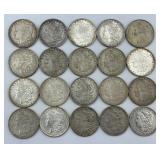 20 90% Silver Morgan Dollars.