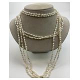 2 Gold Accented Freshwater Pearl Necklaces.