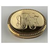 14KT Gold Monogrammed Clip Pendant.