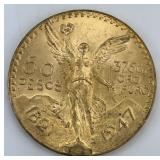 Fine Gold Mexican 50 Pesos Centenario.