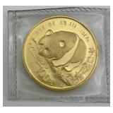 1 Oz Fine Gold 1987 Chinese Panda Coin.