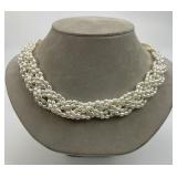 Freshwater Pearl Necklace w/ Gold Clasp.