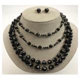 14KT Gold Accent Fine Onyx Necklaces, Charms.