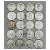 20 80% Silver Canadian Dollars.