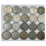 20 90% Silver Morgan Dollars.