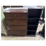 Vtg Pine Chest of Drawers, IKEA Style Shelf.