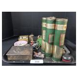 Assortment Of Trinkets & Oil Containers.