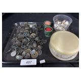 Silver Conchos, Scale, Christmas Candle Holders.